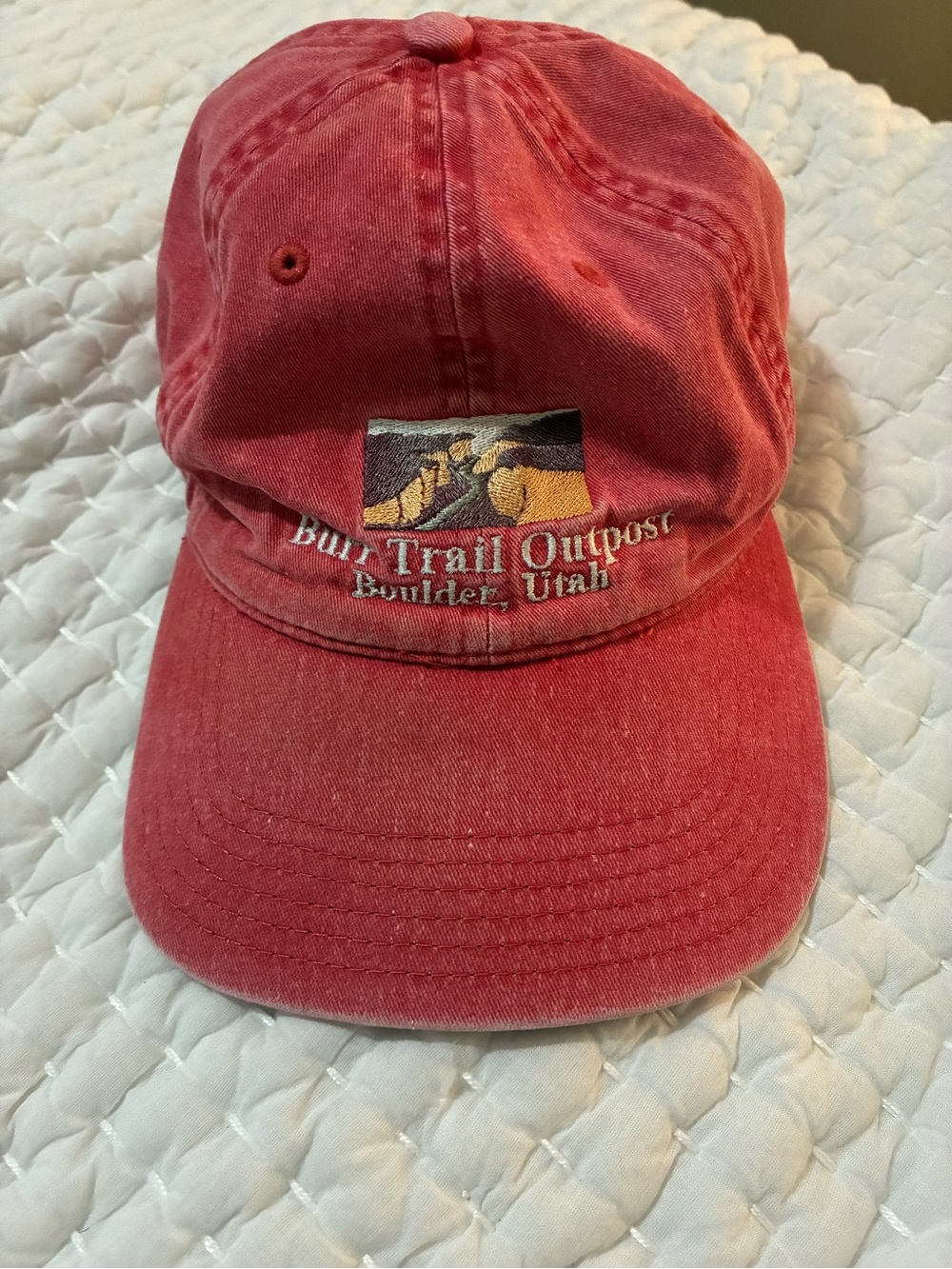 OTTO Dad Hat pigment dyed red